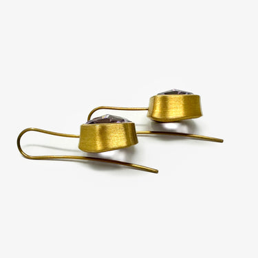 Amethyst Earrings / Gold