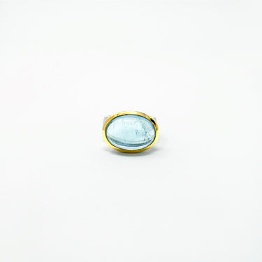 Aquamarine Ring / Silver & Gold