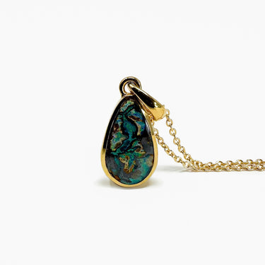 Boulder Opal Necklace / Gold