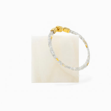 Labradorite Bracelet / 4 Strings / Silver