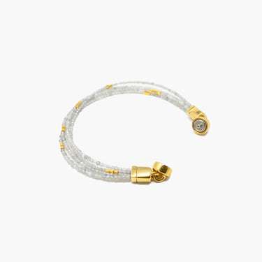 Labradorite Bracelet / 4 Strings / Silver