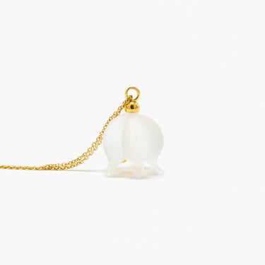 Milky Quartz Necklace / Gold