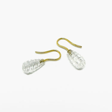 Mountain Crystal Earrings / Gold