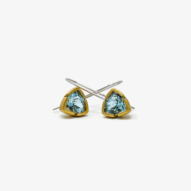 Sky Blue Topaz Earrings / Silver