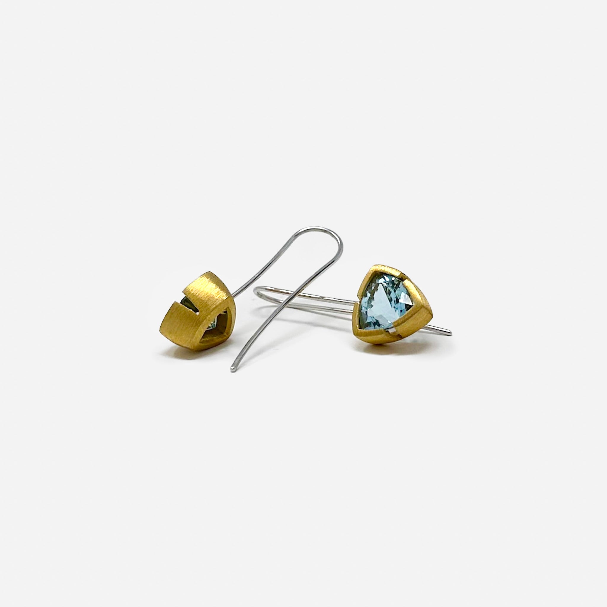 Turquoise Wrapped Open Teardrop Fun Fashion Earrings | Runway Earrings |  L&M Bling - lmbling